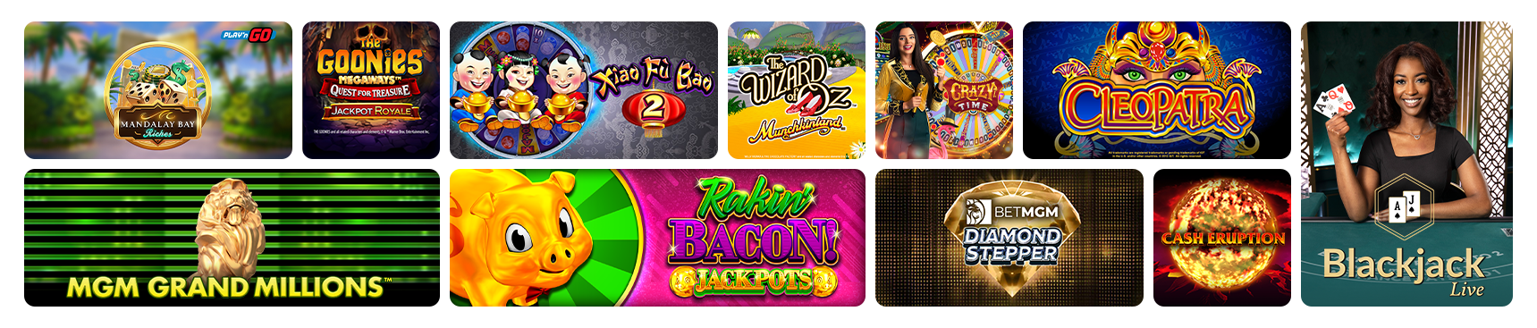 Casino games banner
